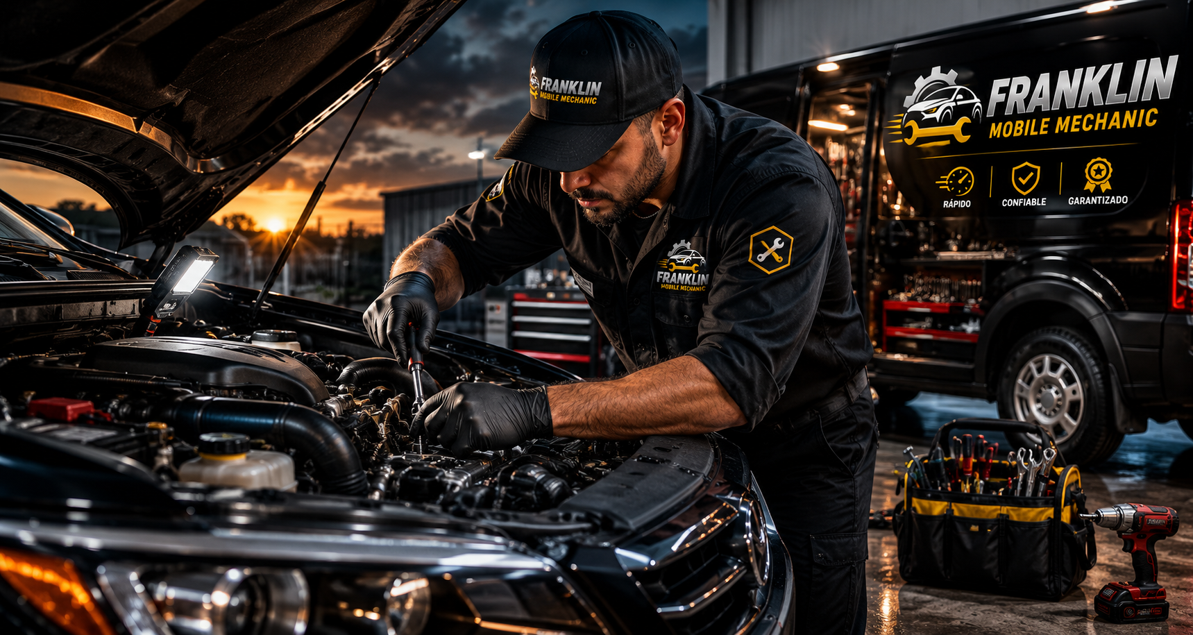 Franklin mobile mechanic at work
